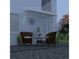 Vidaxl Toldo Retrátil Com Led 350x150 Cm Creme