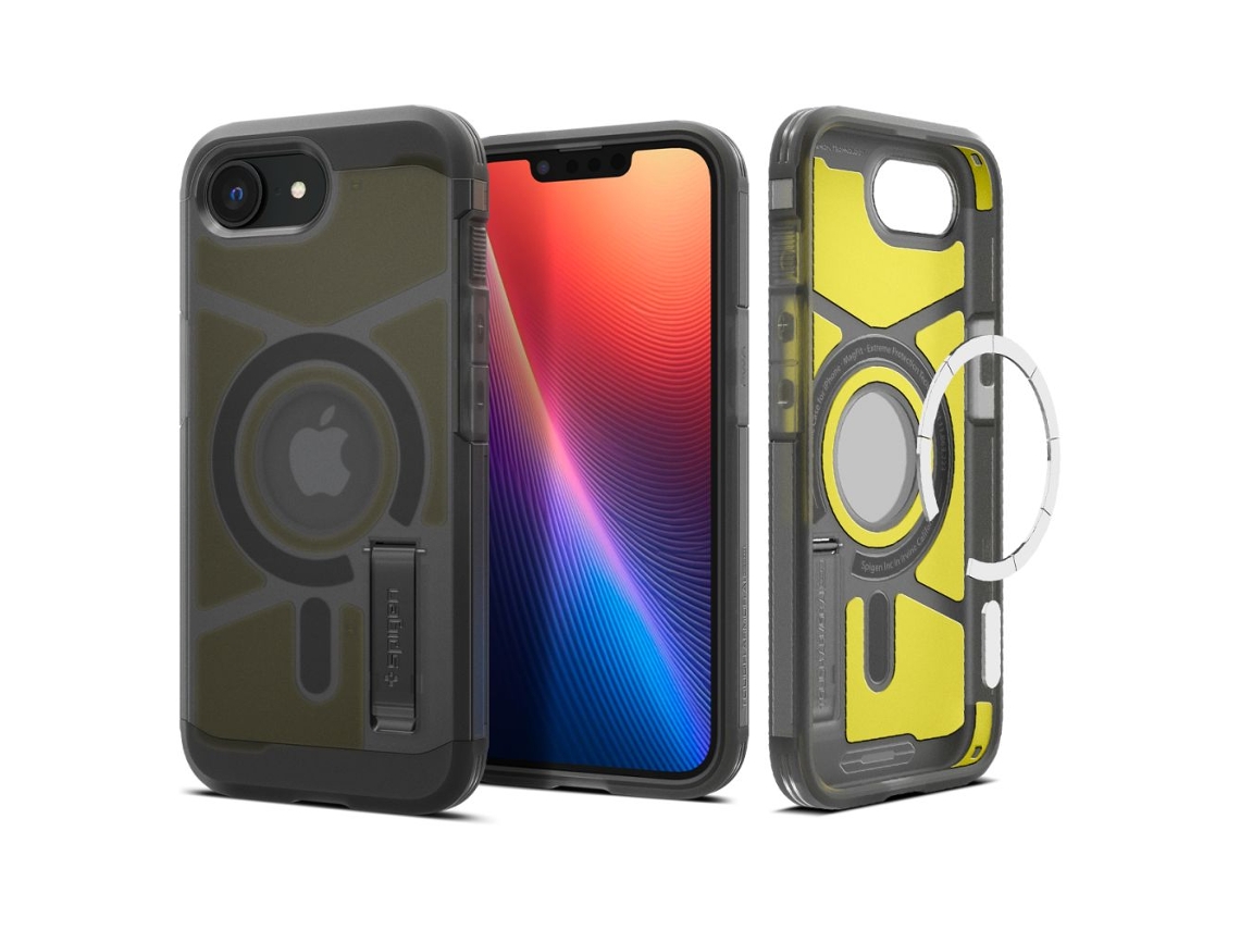 Spigen Tough Armor Para Magsafe Para Iphone 16e Vidro Protetor De Segurança