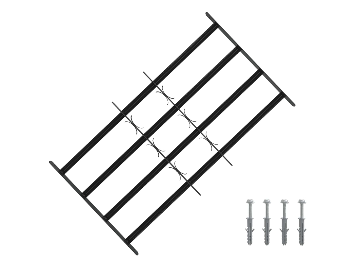 Vidaxl Grades De Segurança Para Janelas Com 4 Travessões 3 Pcs