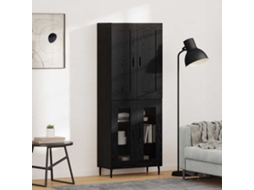 Vidaxl Buffê 2 Pcs Carvalho Preto Madeira Processada