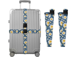 Conjunto De 2 Cintas Bagagem Personalizadas Anchors Daisy Com Fivelas Para Mulheres