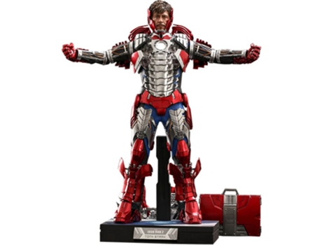 Figura Hot Toys IRON MAN 2 Tony Stark Mark V Deluxe 1:6 12 Figura de Ação