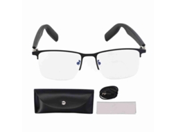 Aetheria óculos Inteligentes Tr90 Anti Luz Azul com Fone Bluetooth Touch para Esportes Ao Ar Livre Preto