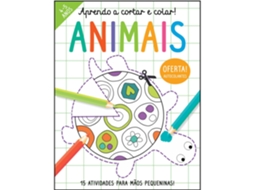 Livro Aprendo A Cortar E Colar! Animais de Elizabeth Golding (Português)