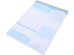 Agenda Semanal Sem Data com Encadernação em Espiral Dupla, Caderno Organizador Amplo Espaço para Anotações, Id