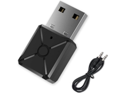 Transmissor E Receptor Bluetooth Usb, Transmissor 2 Em 1 Com Áudio De 3,5 Mm, Adaptador Bluetooth 5.0