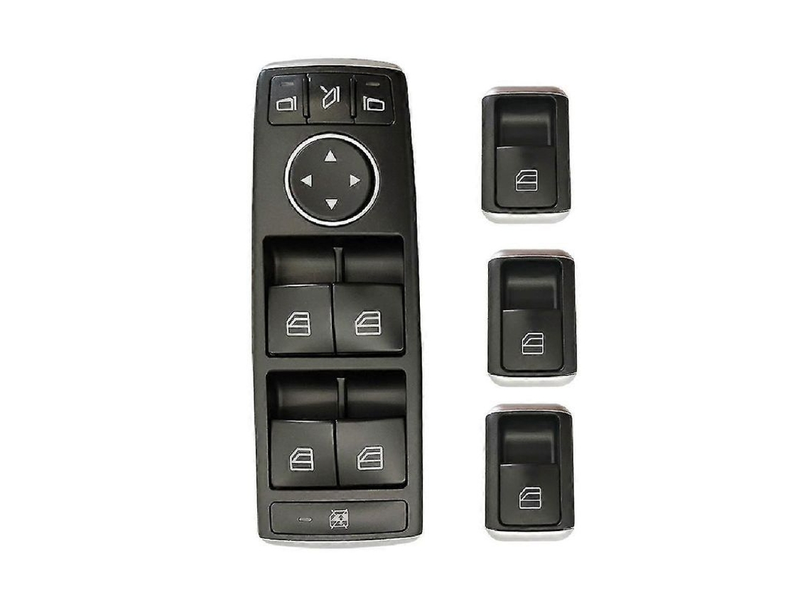 Interruptor De Controle De Janela Para Mercedes C W204 X204 E W212 W207 2007-2015, Abs Preto, Montagem Direta Preto