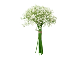 Laxiscreed Arranjo De Gypsophila E Tuberosa Artificial Com 16 Ramos Para Decoração E Vendas