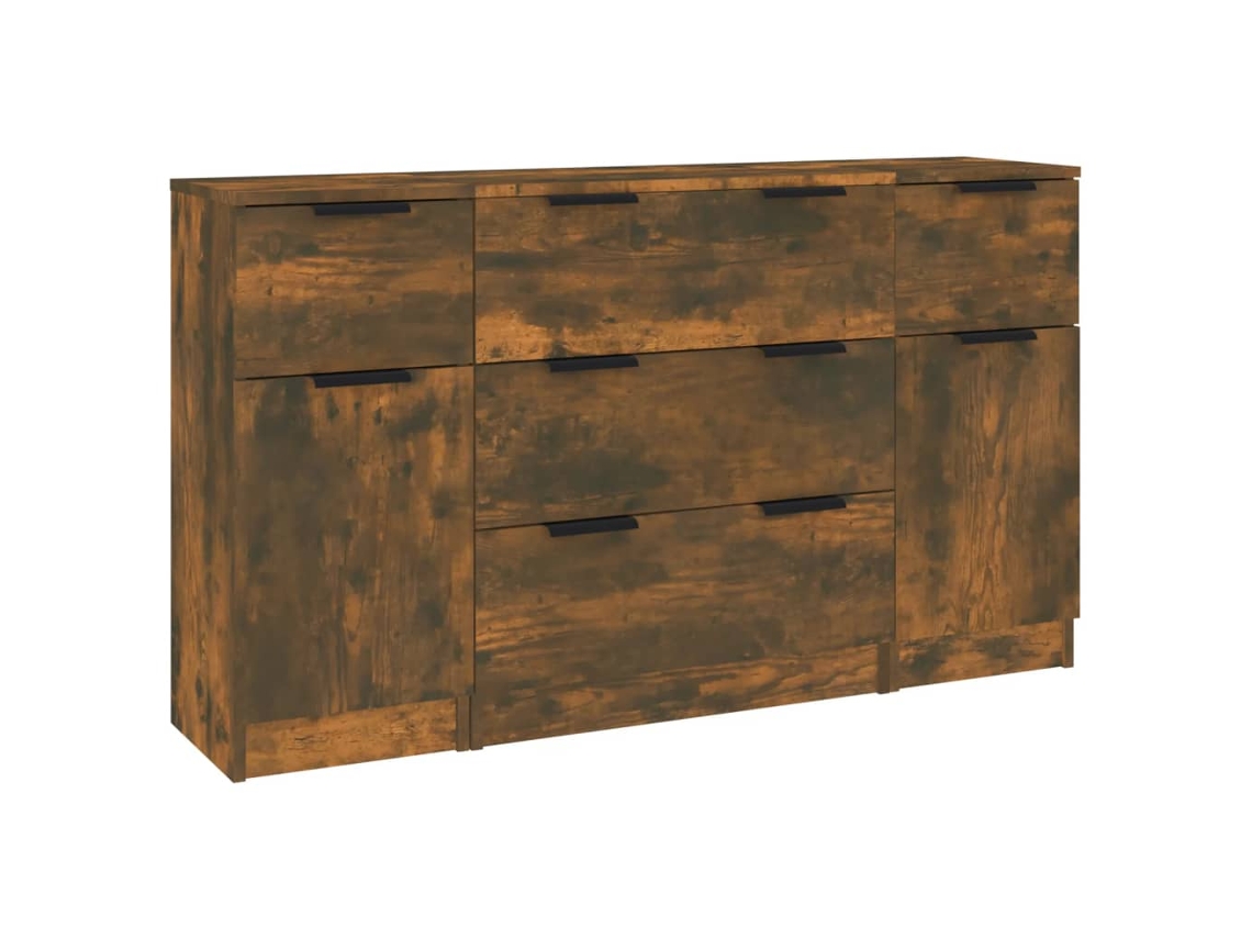 Sideboard, Sideboards Vidaxl Marrom Madeira Processada (n/a)