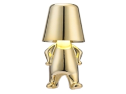 Lâmpada De Mesa Decorativa Com Controle Táctil, 3 Níveis De Brilho, Projeto Criativo Em Ouro, Ideal Para Quarto E Sala De Estar