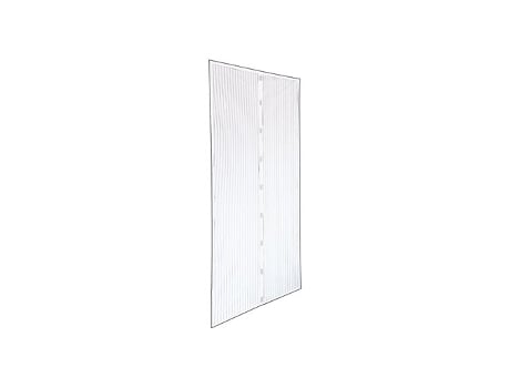Mosquiteiro Magnético Branco 120x160cm Em 2 Unidades De 60x160cm Irs (inclui Rolo Adesivo E Ferramenta De Instalação)