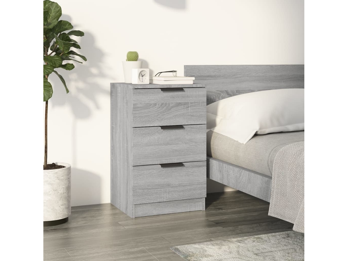 Vidaxl Mesa De Cabeceira 40x35x47 Cm Sonoma Cinzento