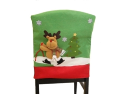 Capa Para Cadeira De Natal Em Tecido Escovado Homemiyn Com Estampa Natalina (estampa De Alce) Olysi Shop (50 X 60 Cm)