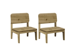 Garden Chair, Garden Chairs Vidaxl Marrom Madeira De Pinho (n/a)