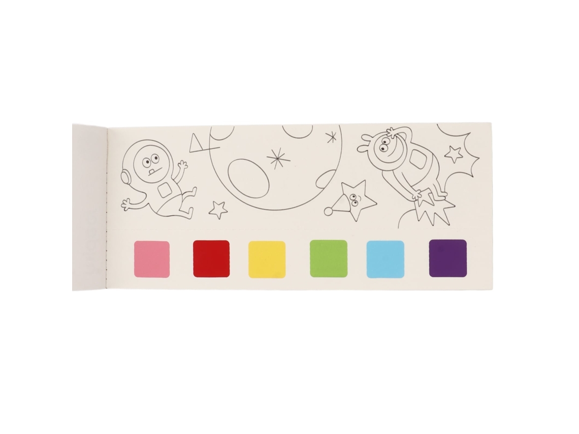 Primerox livro de Pintura Aquarela Infantil para Crianças com Escova Melhora Criatividade Tipo 1