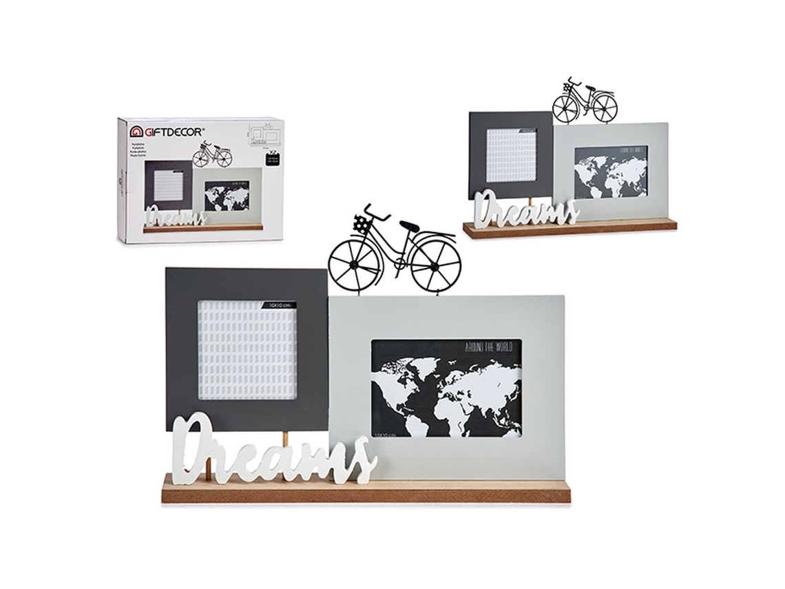 Moldura GIFT DECOR Branco, Preto (37.5 x 6 x 26.5 cm)