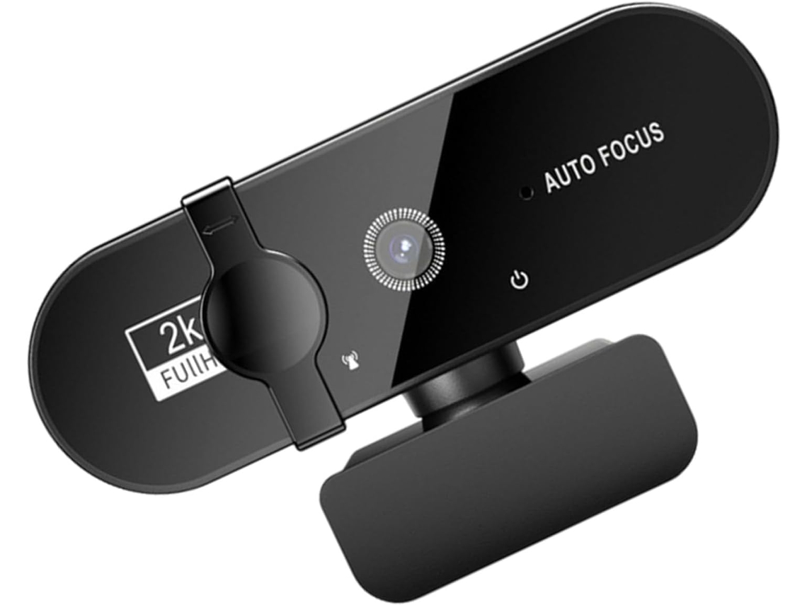 Webcam W66 Para Pc Com Foco Automático E Microfone Para Videochamadas