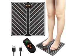 Lurelia Tapete Massageador Ems Para Pés, 6 Modos, 15 Níveis Intensidades, Controlo Remoto, 32015030mm, Relaxamento Muscular, Uso Diário