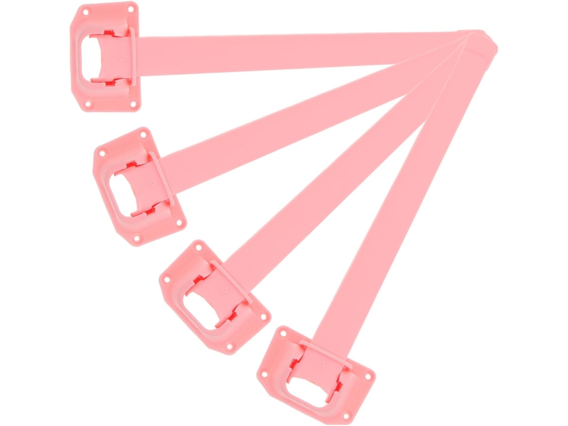 Nuobesty Conjunto De 4 Pés Mesa Dobráveis Plástico Com Altura Ajustável Para Uso Doméstico, Ideal Para Mesas, Camas E