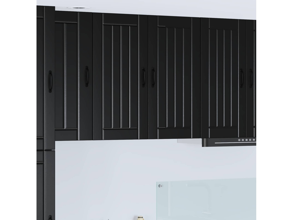 Vidaxl Armário De Parede Lucca Preto 80 X 31 X 80 Cm