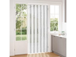Vidaxl Cortina De Insetos Chenille Cinza Claro E Branco 100 X 230 Cm