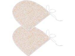 Esponja De Limpeza Facial Bege, 2 Unidades, Leve E Pequena, Remove Cravos.