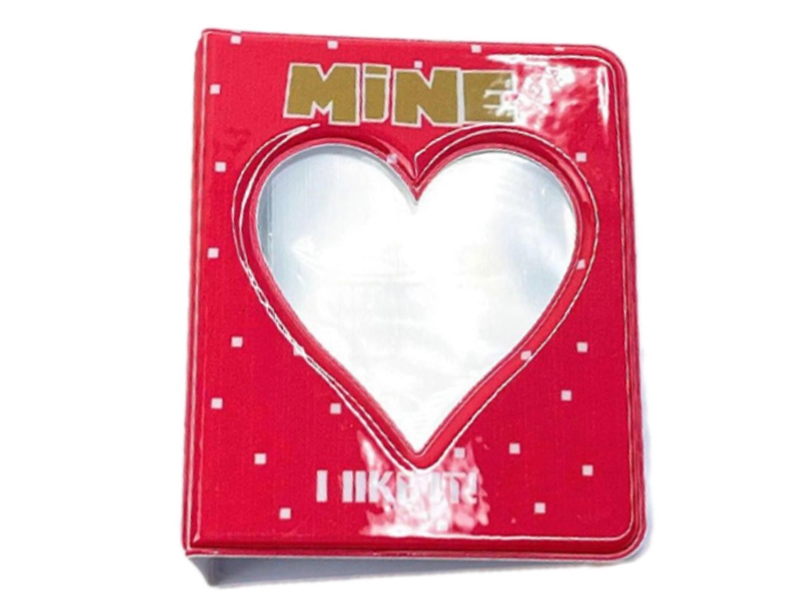 Mini Álbum De Fotos Com Capa Em Formato De Coração, 3 Polegadas, 64 Slots, Ideal Para Adolescentes E Meninas