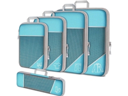 Conjunto De 5 Sacos Para Guardar Roupas Comprimidas, Ultraleves E Expansíveis, Ideais Para Viagens. Siurn