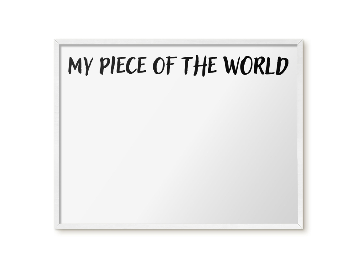 Magnetic Wall Board My Piece Of The World For The Office Espelharte (80x60 Cm)
