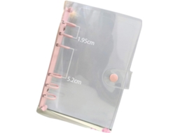 Pastas Transparentes para Cadernos, Estilo Fichário de 6 Argolas, Macias Com Fecho de Pressão, Pastas Transparentes