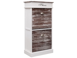 Shoe Cabinet, Shoe Cabinets Vidaxl Marrom Madeira (n/a)