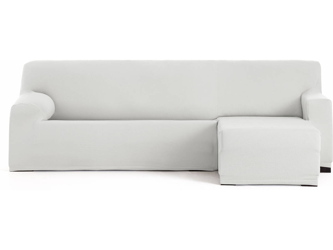 Capa de Chaise Longue Esquerda para Braço Curto EYSA Premium Bronx Tecido Multielástico (250-310 cm - Poliéster - Blanco)