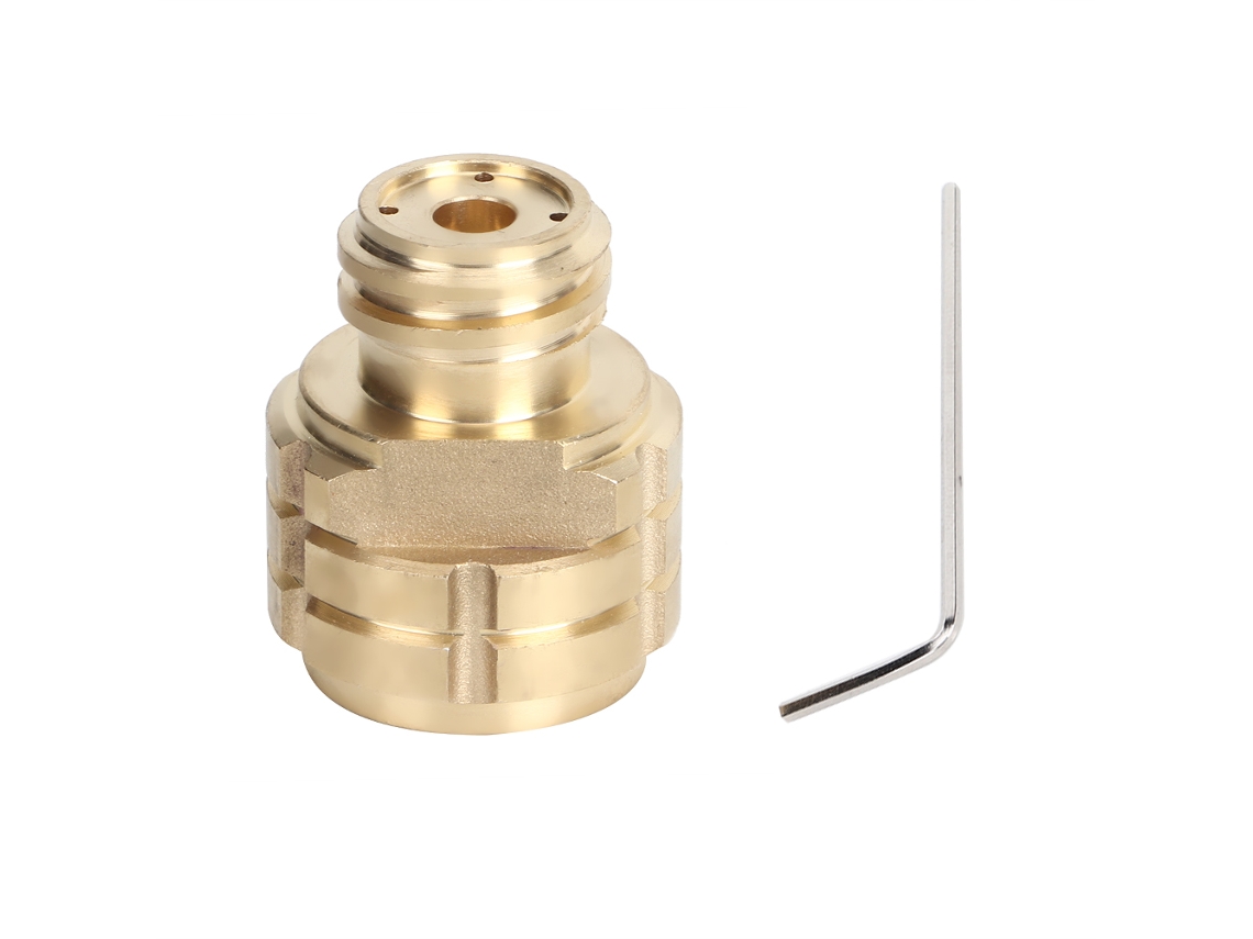 Adaptador de recarga de cilindro de Co2, rosca feminina G1/2 para masculina Tr21-4, para Sodastream, dourado | S/MARCA