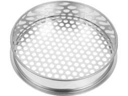 Balde peneira de aço inox para jardim, leve e portátil