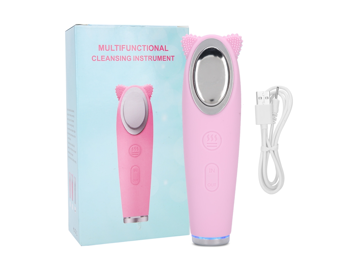 Escova Elétrica Limpeza Facial Compressão Térmica 42°c Importada