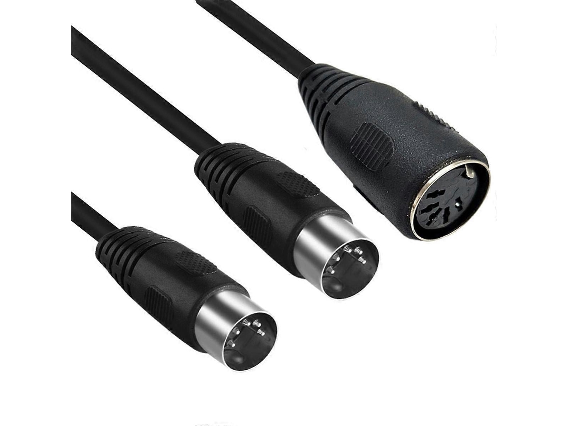Divisor MIDI Lurelia Cabo DIN de 5 pinos, Adaptador Y para teclados, pianos e sintetizadores, guitarra e baixo.