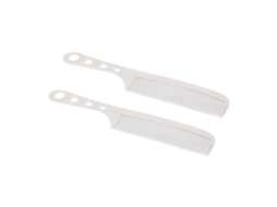 2026-2pcs Pente De Aço Inoxidável Antiestático Para Barbeiros, Estilo E Penteado Profissional