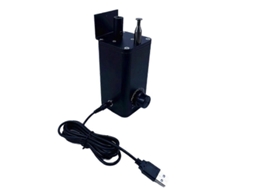 Motor De Churrasco Portátil Com Velocidade Ajustável E Alta Torção Para Camping E Cozinha Com Cabo Usb Negro