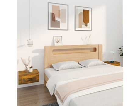 MAISON EXCLUSIVE Mesas de Cabeceira de Parede 2 Pcs 50X36X25 cm Carvalho Fumado