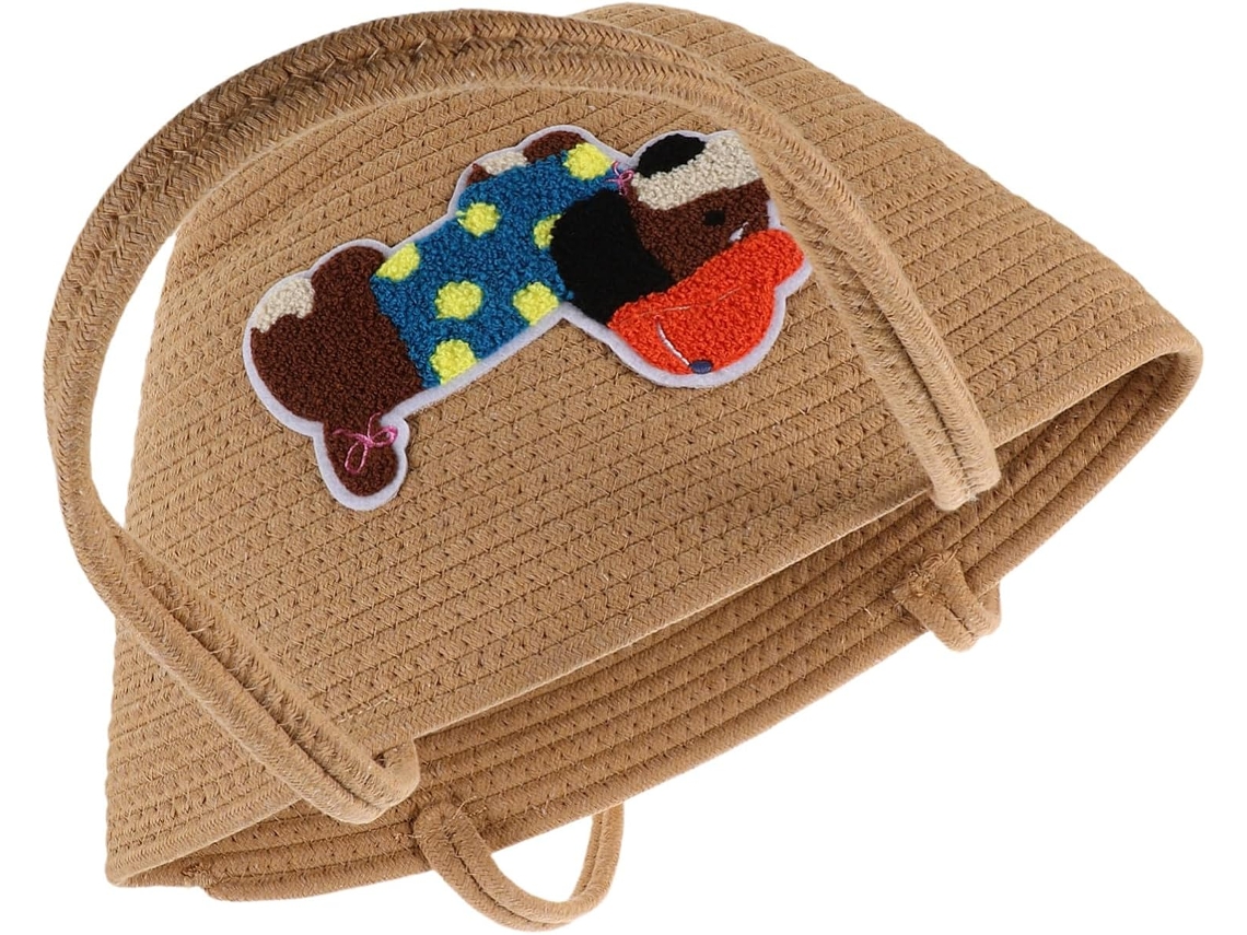 Bolsa De Praia Feminina Em Algodão Com Alça De Ombro Em Corda Para Uso Diário.