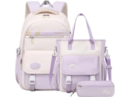 Conjunto de mochila escolar e estojo VAYOTOY para mulheres