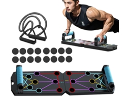 Prancha de Flexão, Exercícios Multifuncional, Equipamento Dobrável 62 Cm para Treinamento Muscular do Peito