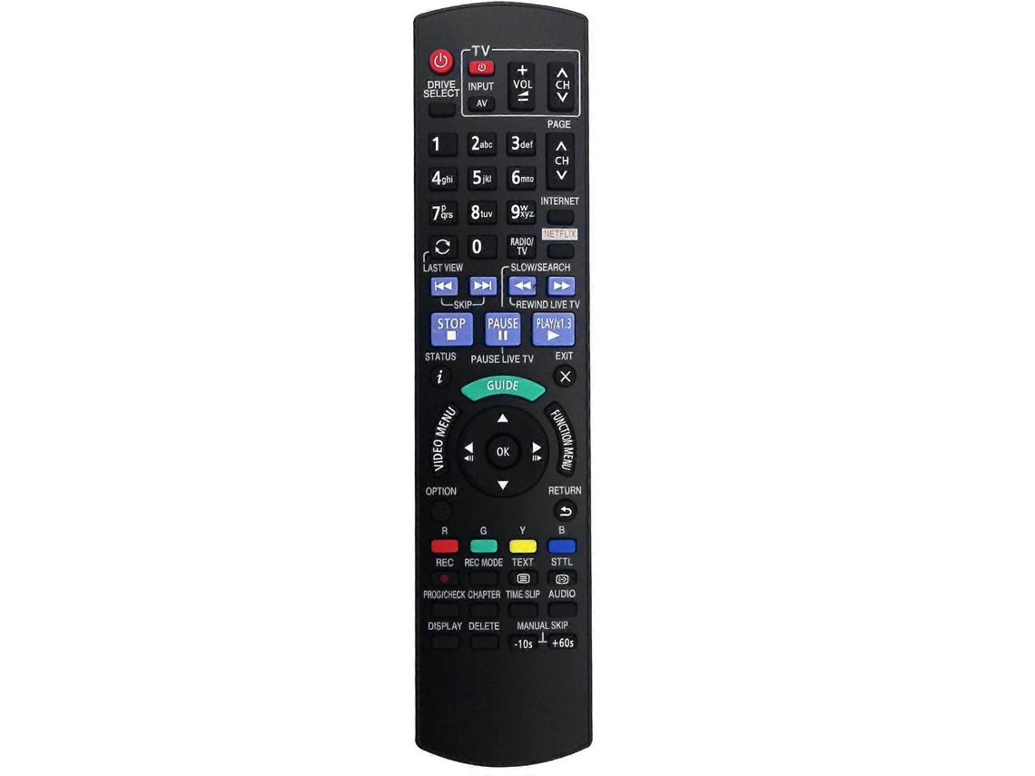 Controle Remoto De Substituição N2qayb001042 Para Panasonic Dmrhwt250 Dmrhwt250gl Dmr-hwt250 Dmr-hwt250gl_glo