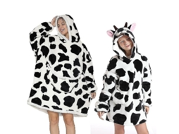 Manta Sherpa Fleece Fasst com capuz, menina, tamanho familiar, S/MARCA