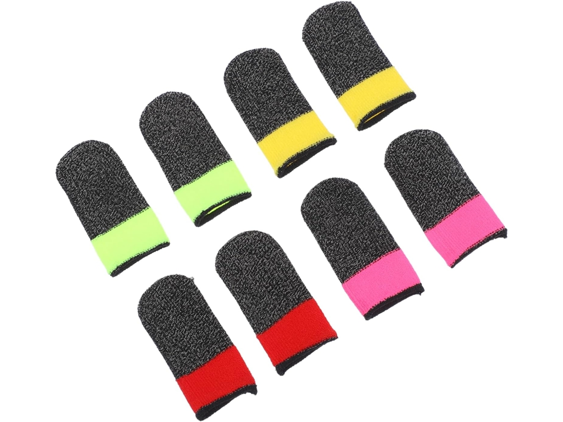 Kombuida Conjunto De 4 Pares Dedeiras Para Jogos, Em Fibra Respirável, Compatíveis Com Telas Sensíveis Ao Toque E