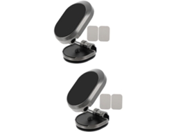 Conjunto De 2 Suportes Magnéticos Adesivos Universais Para Celulares Para Painel De Carro.
