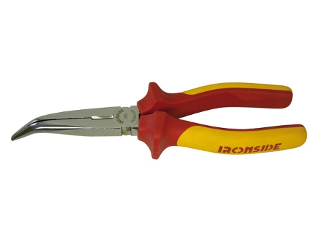 Alicate Boca Semi Redonda Curva 45º Cortante1000 V IRONSIDE