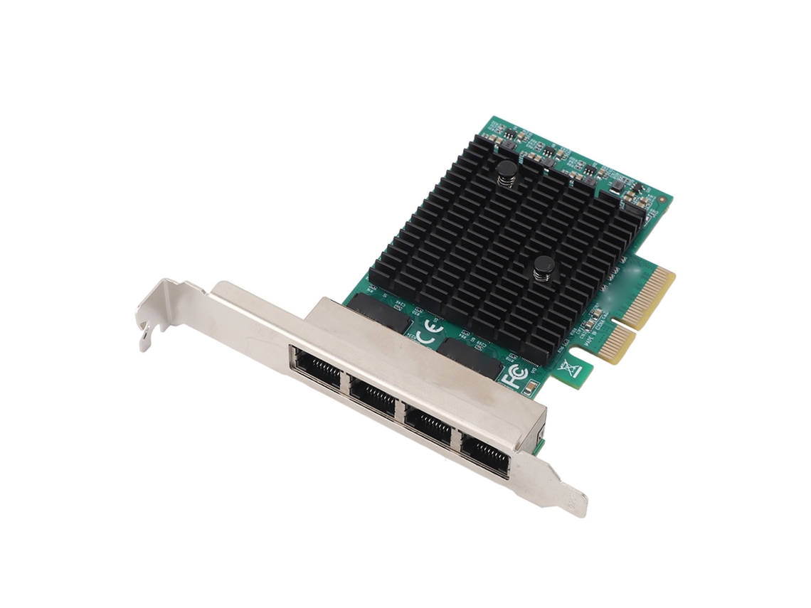 Adaptador De Ethernet 2.5g Com 4 Portas Pcie 8125b Placa De Rede Gigabit Para Pc Desktop