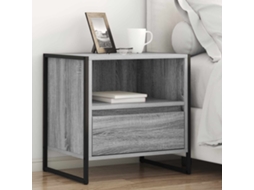 Vidaxl Mesa-de-cabeceira Com Gaveta Cinza Sonoma 50 X 39,5 X 50 Cm