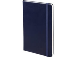 Caderno Estilo Clássico M De Capa Dura Com Linhas, Azul Prussiano